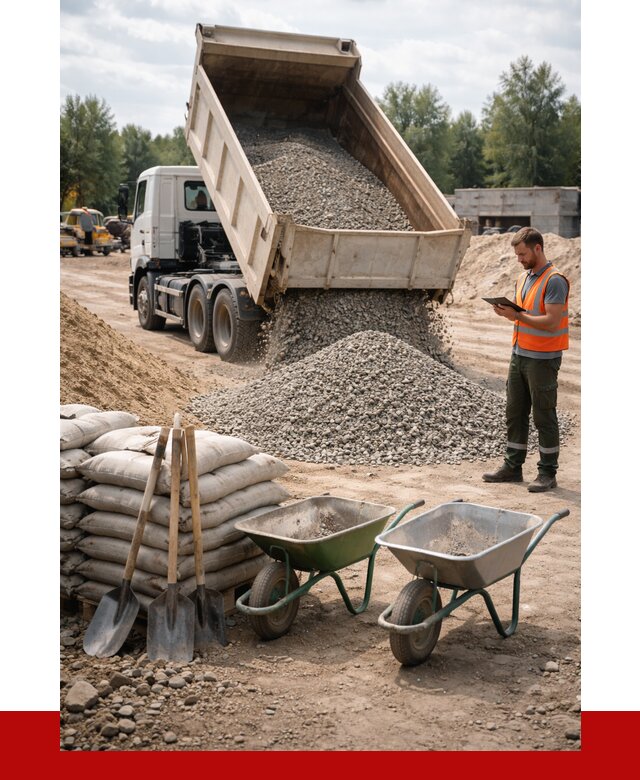 Доставка нерудных материалов в Кореновске от 1244 руб. | ПРОНЕРУДКнв