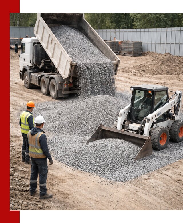 Доставка и продажа гранитного щебня фракции 0-5 в Кореновске