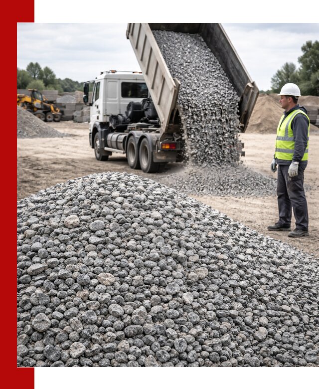 Доставка и продажа гранитного щебня фракции 5-20 в Кореновске