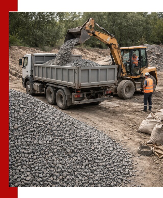 Доставка гравийного щебня в Кореновске оптом и в розницу