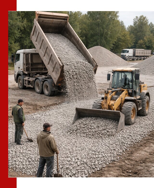 Купить гравийный щебень фракция 20-40 в Кореновске с доставкой