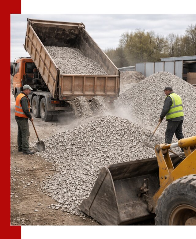 Доломитовый щебень фракции 5-20 с доставкой в Кореновске