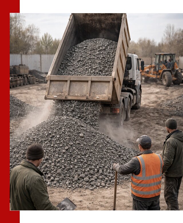 Доставка шлакового щебня в удобные сроки по выгодной цене в Кореновске