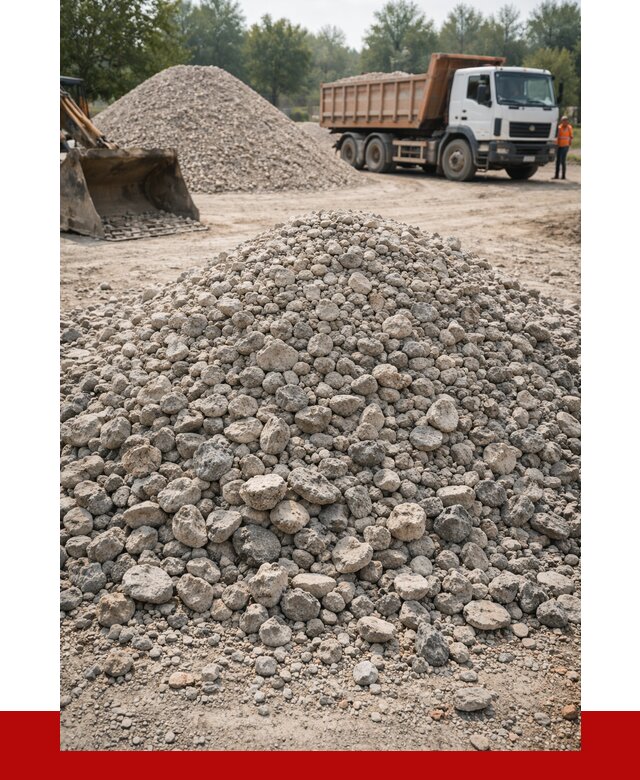 Вторичный щебень фракция 20-40 в Кореновске от 2280 р ПРОНЕРУДКнв