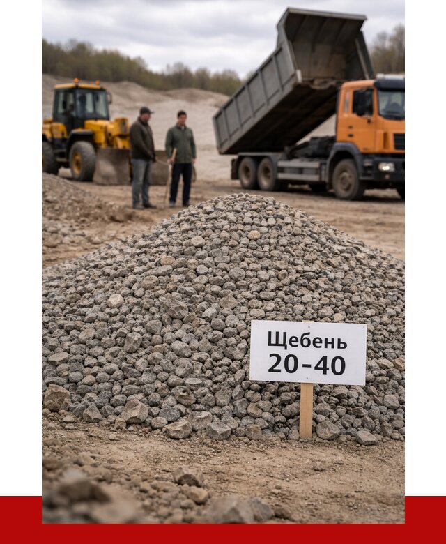 Бетонный щебень фракция 20-40 в Кореновске от 2539 р. | ПРОНЕРУДКнв