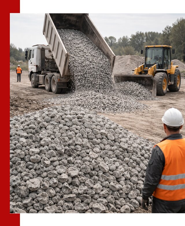 Доставка бетонного щебня фракции 20-40 в Кореновске