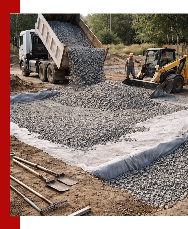 Щебень для фундамента с доставкой в Кореновске