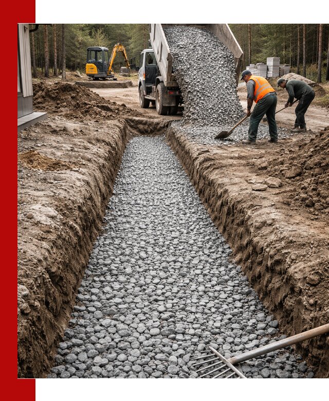 Щебень для дренажа с доставкой в Кореновске высокого качества