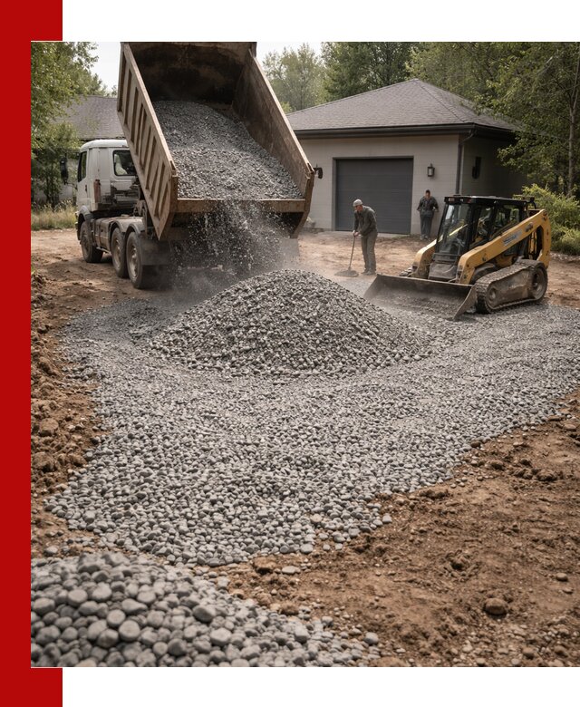 Щебень для парковки в Кореновске: доставка и укладка качественного материала