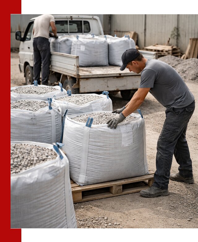Доставка щебня в мешках по выгодным ценам в Кореновске