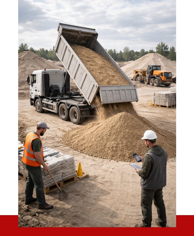 Карьерный песок с доставкой в Кореновске от 3731 р. ПРОНЕРУДКнв