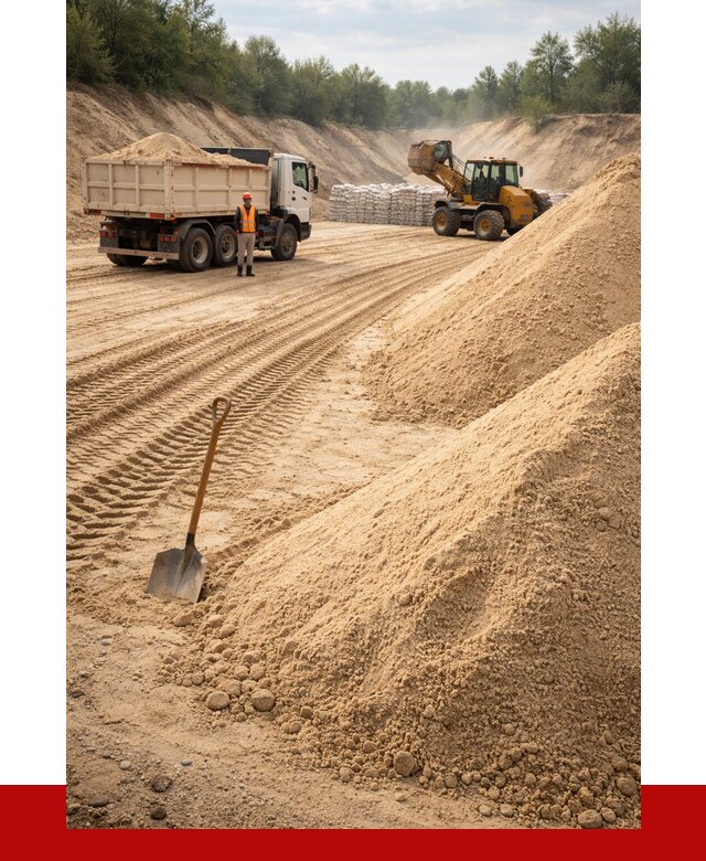 Карьерный песок мелкозернистый в Кореновске от 9328 р. | ПРОНЕРУДКнв