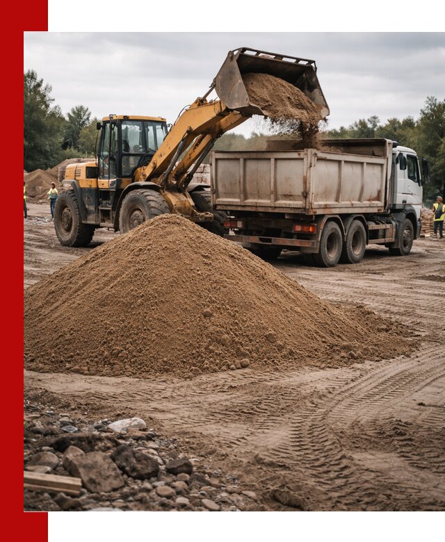 Доставка речного песка навалом в Кореновске быстро и выгодно