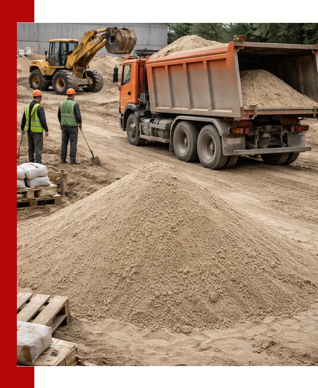 Доставка и продажа мытого речного песка в Кореновске