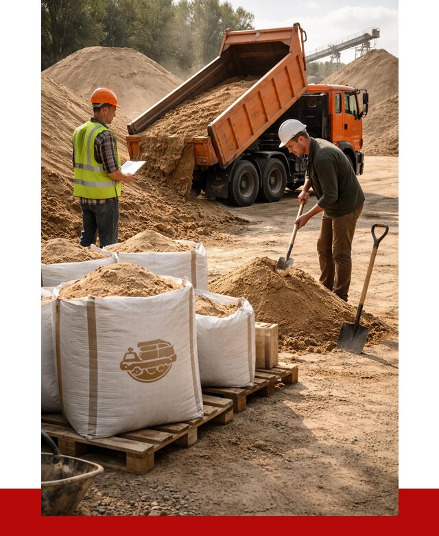 Строительный песок в Кореновске от 2280 р. с доставкой, ПРОНЕРУДКнв