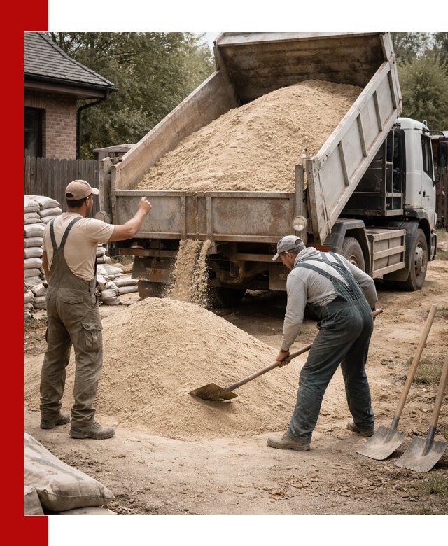 Песок для штукатурки с доставкой в Кореновске качественный и чистый
