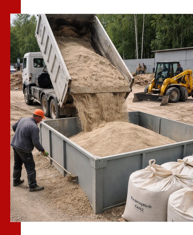 Кварцевый песок для фильтра в Кореновске — доставка и качество