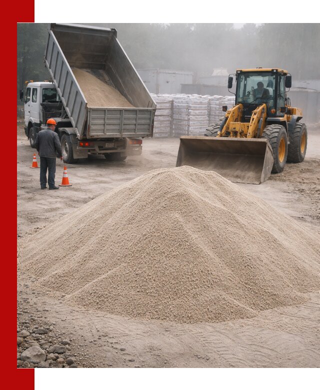 Кварцевый песок фракция 0–8 для стройработ в Кореновске