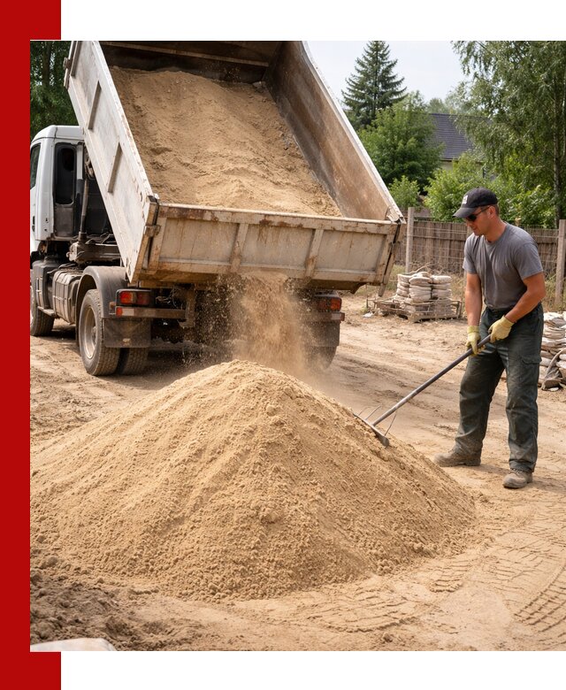 Доставка сухого песка самосвалами в Кореновске
