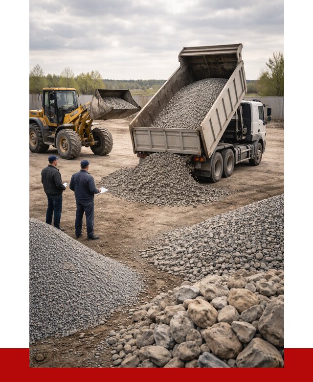 Гравий и камень с доставкой в Кореновске от 4353 р. - ПРОНЕРУДКнв