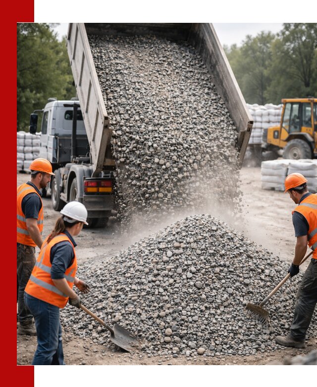 Доставка гравия и камня в Кореновске оптом и в розницу