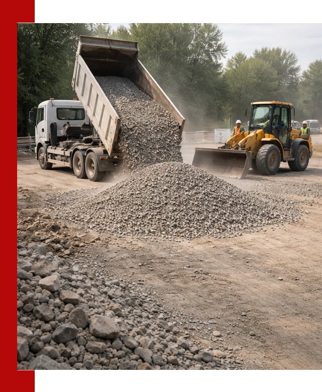 Гравий фракция 5–20 доставка в Кореновске оптом и в розницу