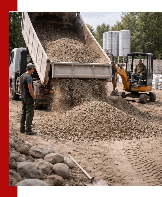 Доставка ПГС С3 в Кореновске самосвалами и миксерами