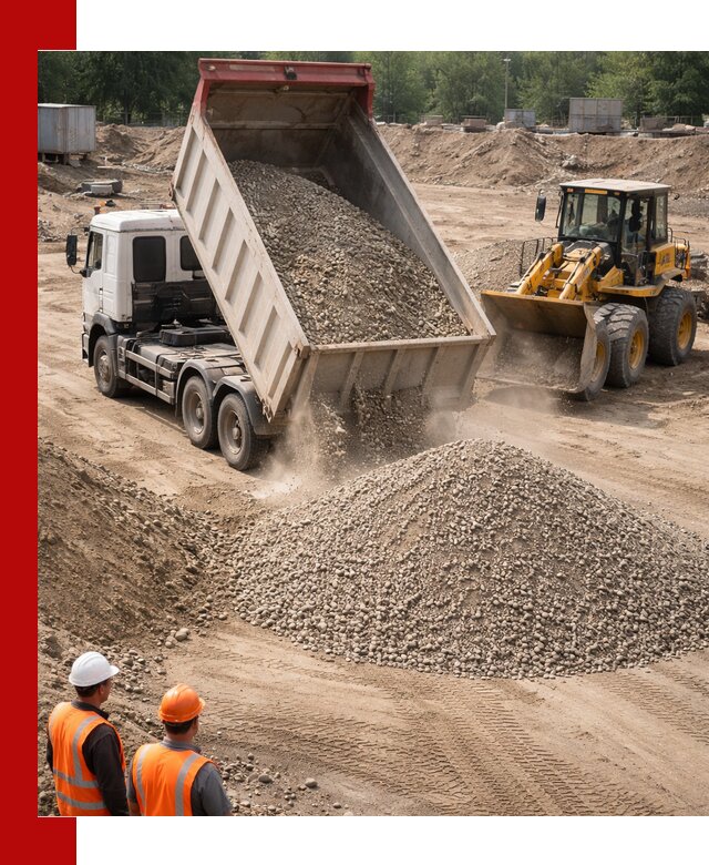 Щебень с песком (ЩГПС С2) с доставкой в Кореновске