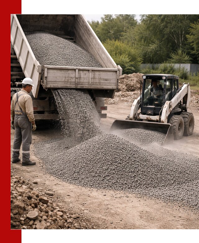 Доставка гравийного отсева 0-5 в Кореновске оптом и в розницу