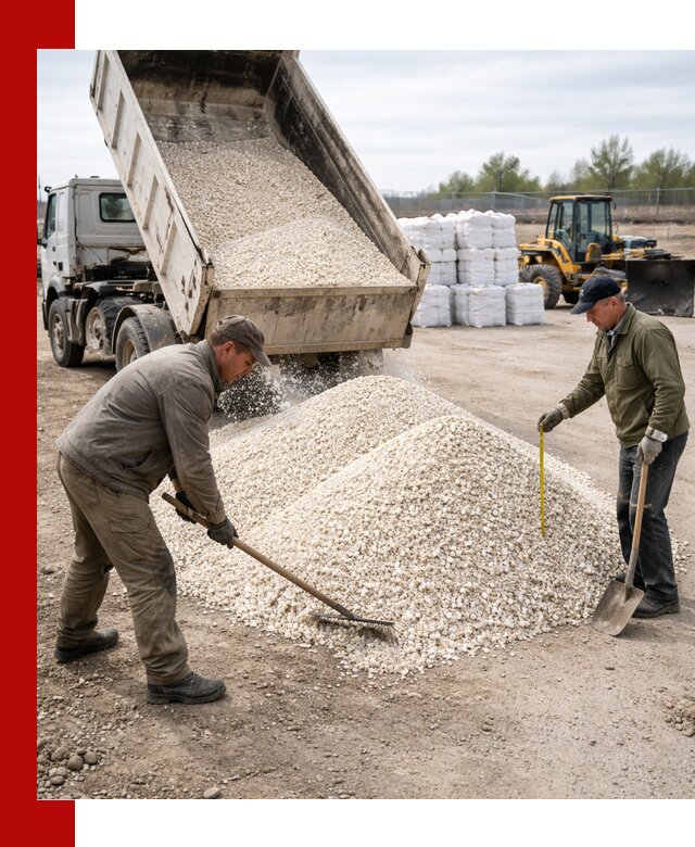 Мраморная крошка с доставкой и разгрузкой в Кореновске
