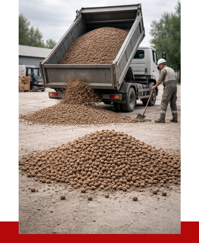 Керамзит с доставкой в Кореновске от 4353 р. за м3 | ПРОНЕРУДКнв