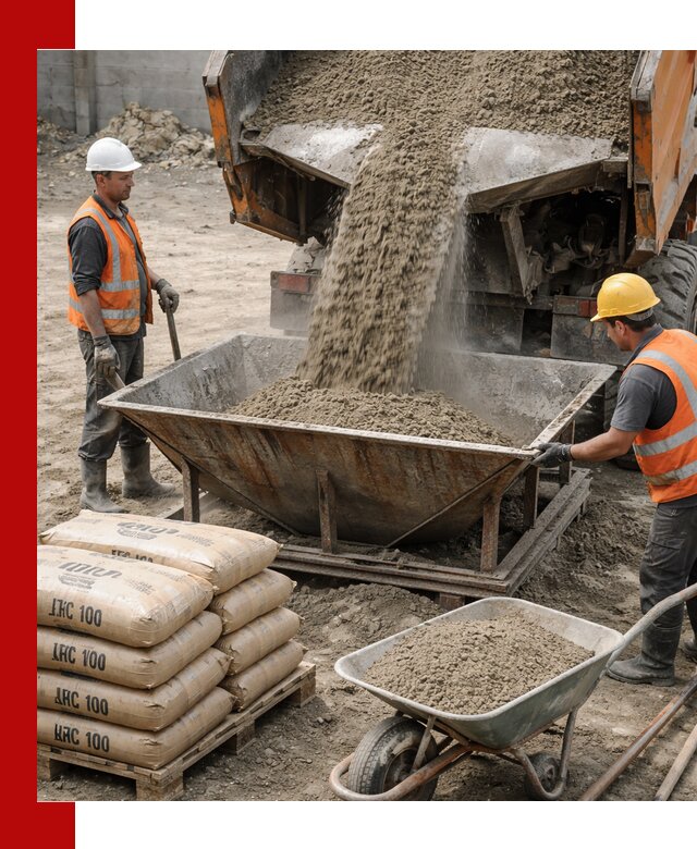 Доставка цементно-песчаной смеси М100 в Кореновске