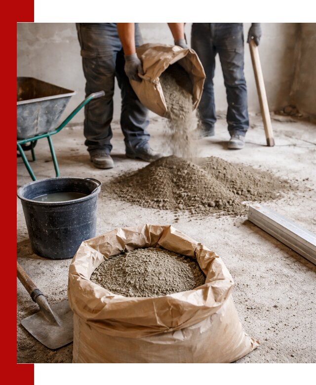 Доставка сухой смеси для стяжки в Кореновске