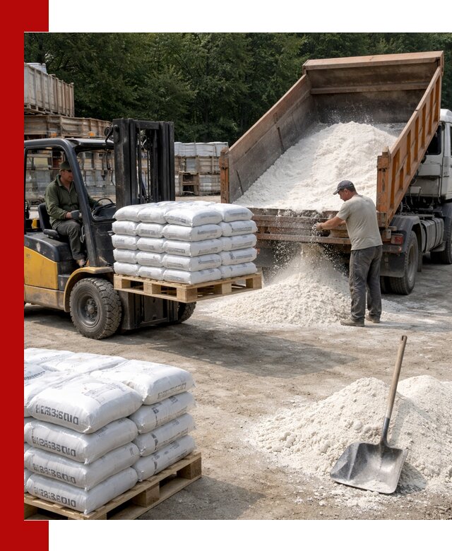 Доставка строительной извести оптом и в розницу в Кореновске