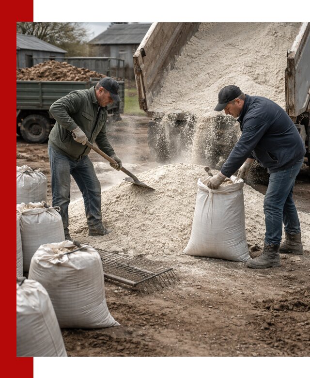 Доставка извести пушонки в Кореновске оптом и мелким оптом