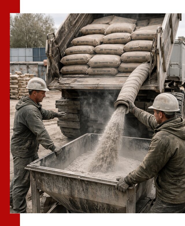 Доставка цемента М400 в Кореновске оптом и в розницу