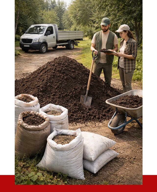 Купить грунт с доставкой в Кореновске от 4664 р. за м3 | ПРОНЕРУДКнв