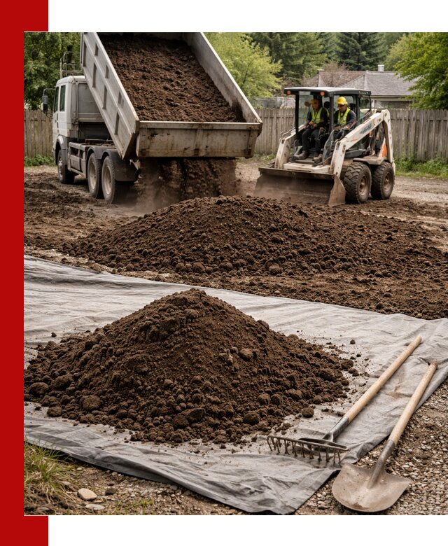 Грунт для отсыпки участка с доставкой в Кореновске