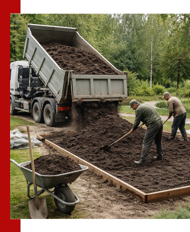 Доставка грунта для озеленения и благоустройства в Кореновске