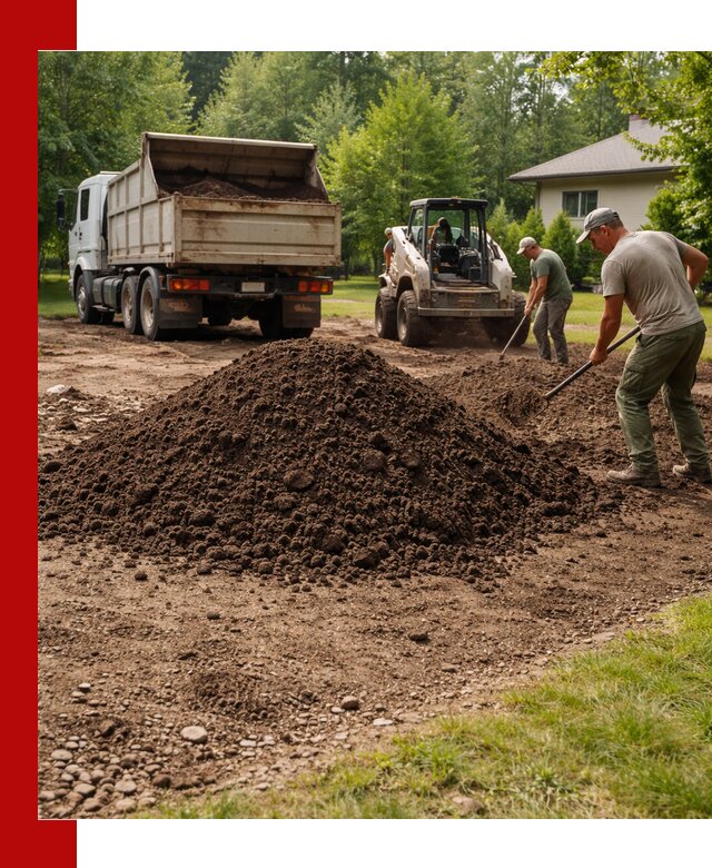 Доставка и укладка грунта для газона в Кореновске