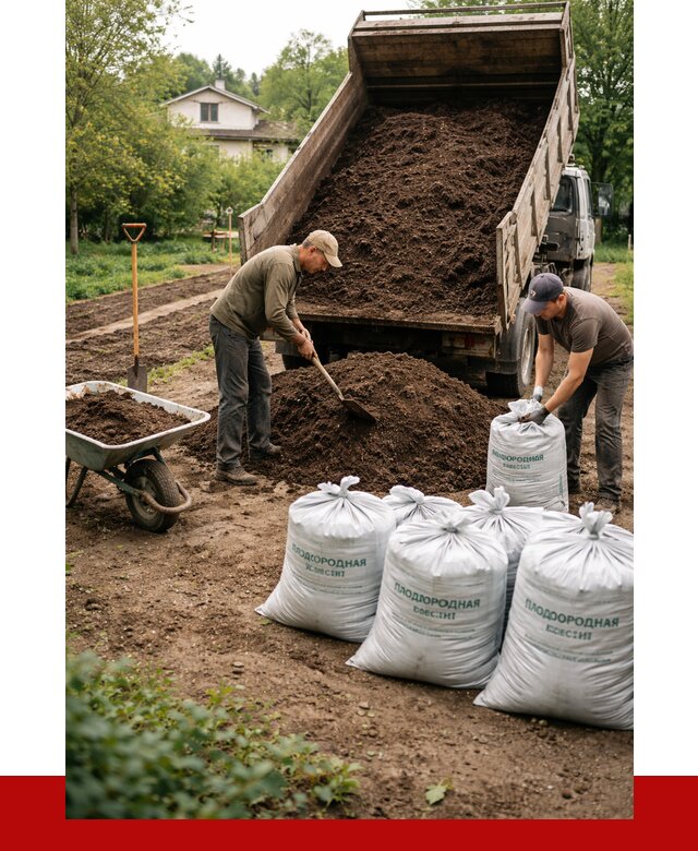 Плодородная смесь в Кореновске от 4353 р./куб с доставкой | ПРОНЕРУДКнв
