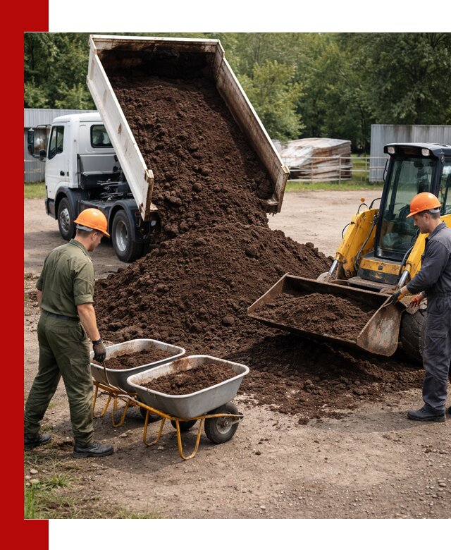 Доставка торфо-земляной смеси в Кореновске для огорода и ландшафта