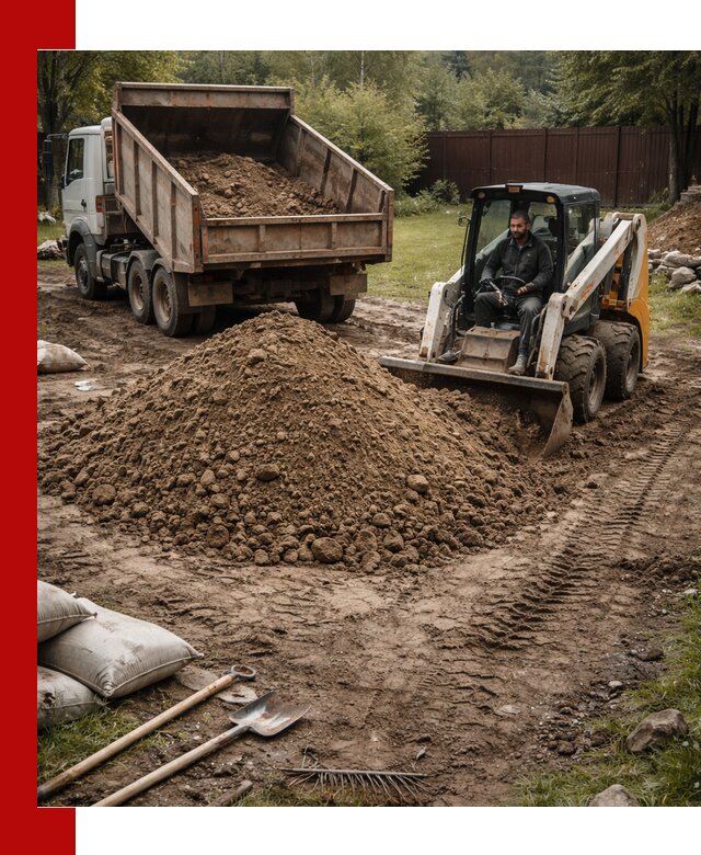 Суглинок для планировки участков в Кореновске с доставкой и выгрузкой