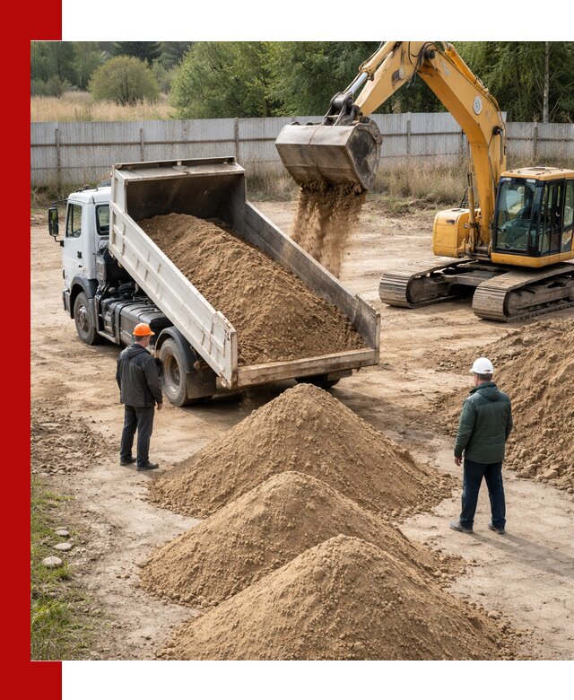 Доставка супеси вагонными и автопартиями в Кореновске