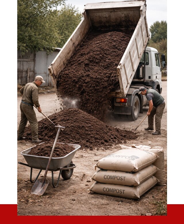 Купить компост в Кореновске от 4353 р. за куб с доставкой | ПРОНЕРУДКнв