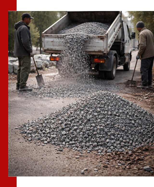 Гранитная крошка для посыпки дорог и тротуаров в Кореновске