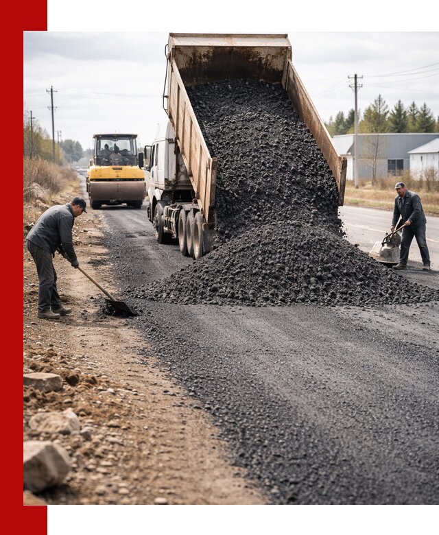 Асфальтовая крошка для дорог в Кореновске — поставка и доставка