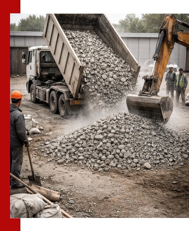 Доставка дробленого бетона в Кореновске оптом и в розницу