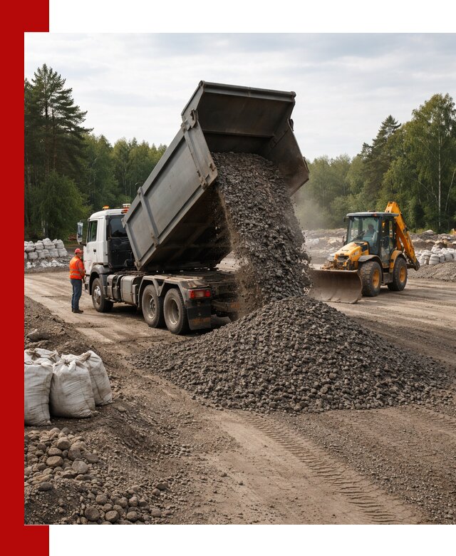 Доставка дробленого асфальта в Кореновске для дорожных работ