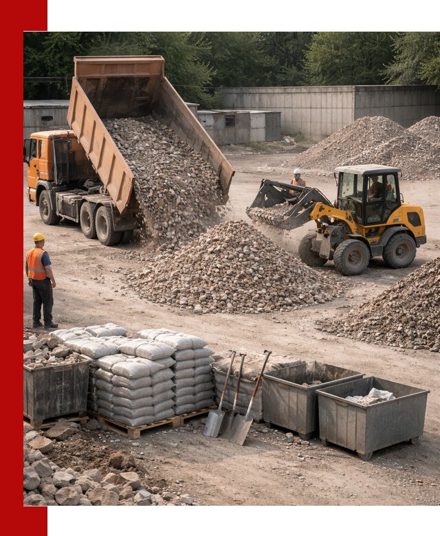 Вторичные материалы для отсыпки в Кореновске — поставка и доставка